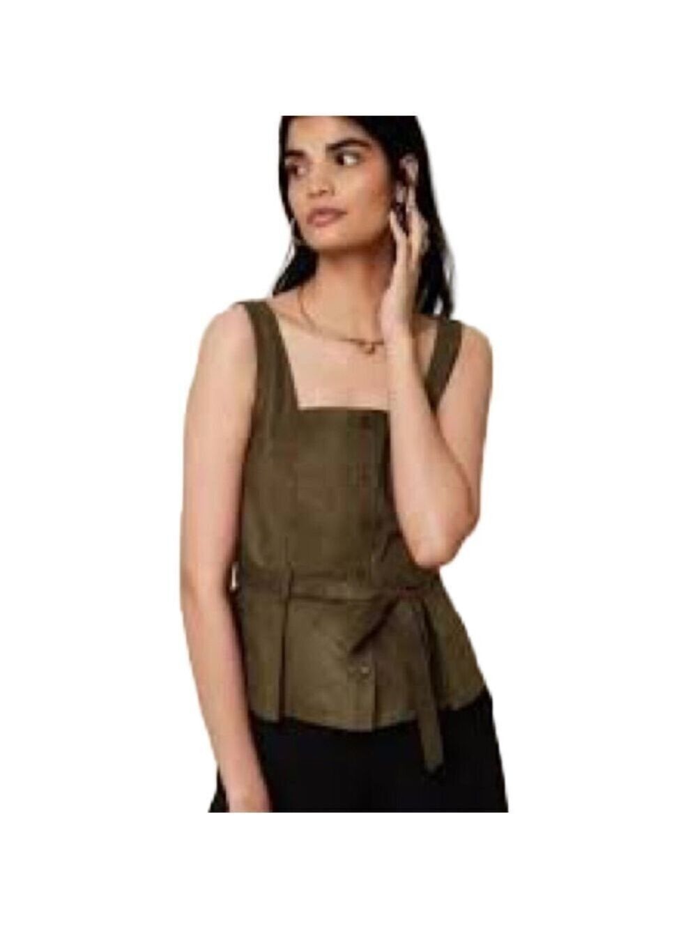 Banana Republic Lucie Vegan Suede Top Sz 6
